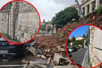 Samo se čekalo... Pogledajte kako je izgledao zid koji se jutros urušio u Dubrovniku. Ovo su fotografije