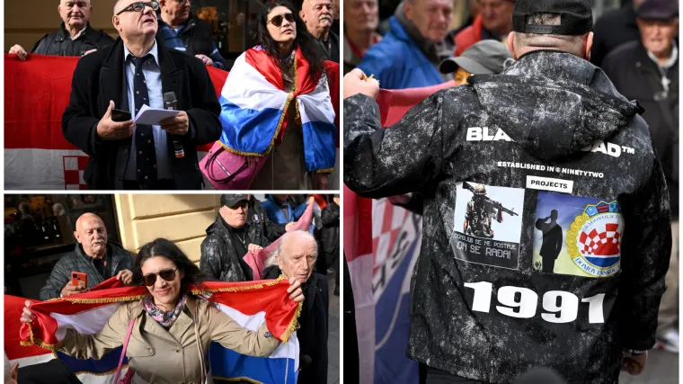 Pogledajte kako je bilo na prosvjedu desničara ispred Srpskog narodnog vijeća