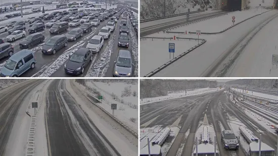 Snijeg, poledica i olujna bura zatvorili prometnice: Nesreća na A1, pogledajte prizore s autocesta