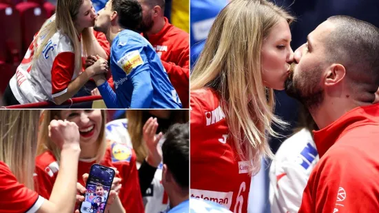 Kuzmanović ponovno poveo karavanu poljubaca: Igrači uz djevojke proslavili kao nikad do sad