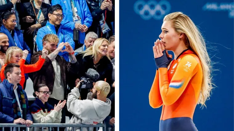 Osvojila zlato i sru&scaron;ila rekord pa krenula skidati opremu: Problematični dečko sve pratio iz prvog reda