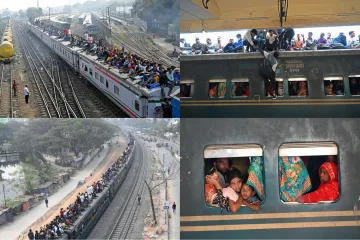 Da, ovo su prizori ljudi koji žele izaći na birališta! Pretrpani vlakovi, građani po krovovima...