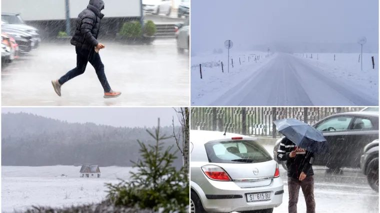 Oluja Deborah hara Hrvatskom: Pogledajte prizore snijega i ki&scaron;e