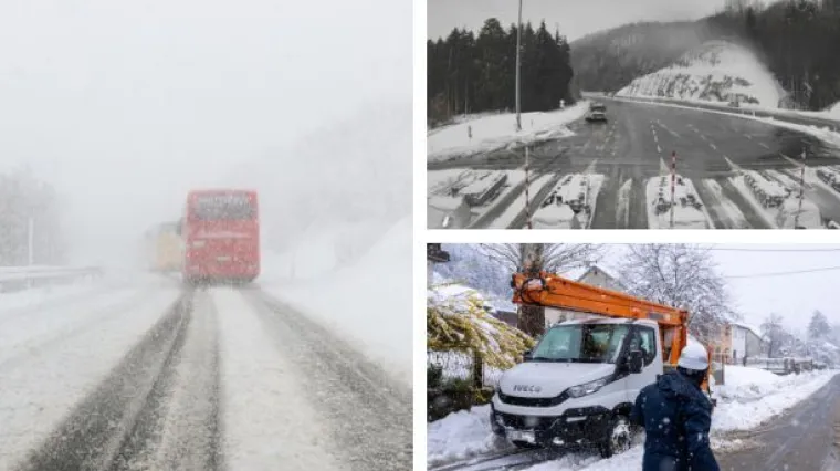Snježni &scaron;ok u Hrvatskoj! Proljeće nestalo preko noći, ovi prizori su nestvarni...