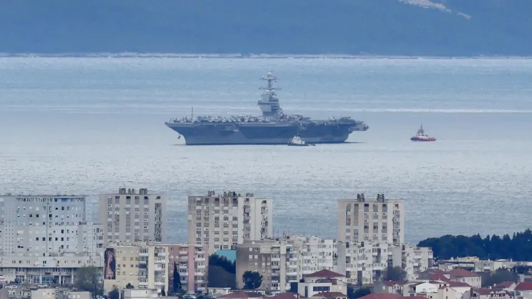 Najveći američki nosač zrakoplova stigao u Split: Pogledajte kako izgleda grdosija